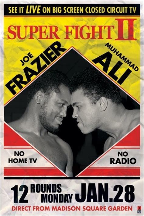 Muhammad Ali Vs Joe Frazier Poster