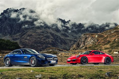 The New Rivalry 2016 Mercedes AMG GT S Vs 2015 Porsche 911 GTS