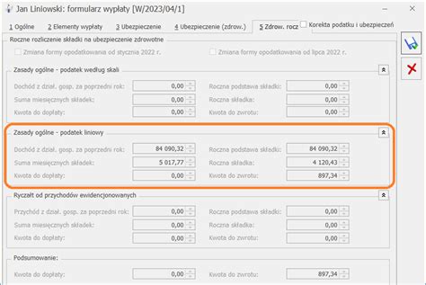 W Jaki Spos B Dokonywane Jest Rozliczenie Roczne Sk Adki Zdrowotnej