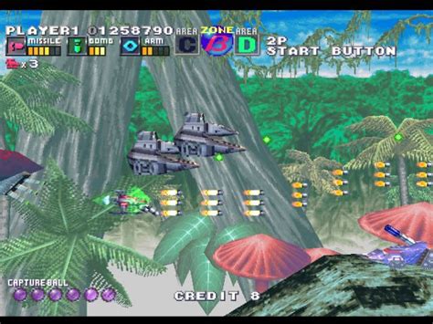 Screenshot of G Darius (PlayStation, 1997) - MobyGames