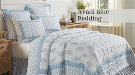 Avani Blue Bedding Collection Quilts Bed Skirts Euros Shams