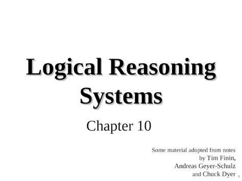 Ppt Logical Reasoning Systems Dokumen Tips