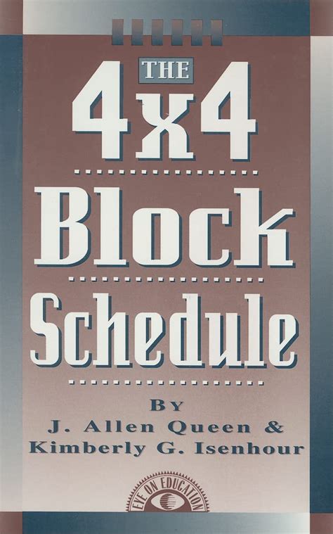 The 4 X 4 Block Schedule Queen J Allen Queen Allen J Isenhour