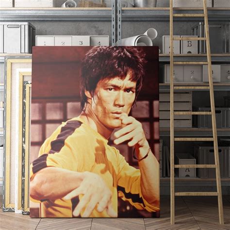 Bruce Lee Canvas Art Print Martial Arts Movie Wall Art Etsy