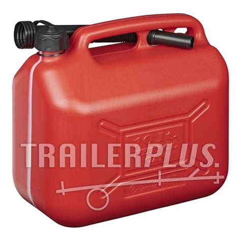 Jerrycan 10L Kunststof Rood UN Gekeurd Trailerplus Nl