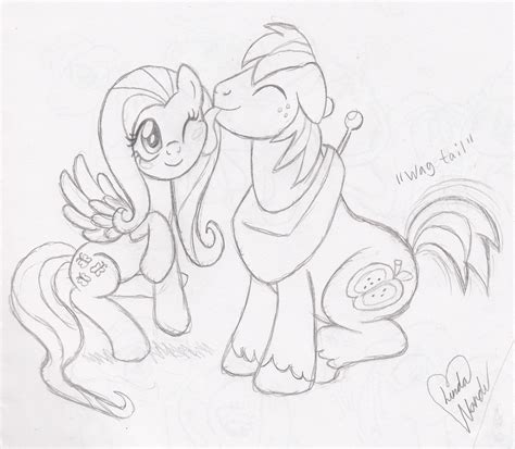 430340 Safe Artist Marindashy Big Macintosh Fluttershy Earth