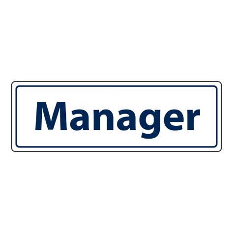 manager sign landscape