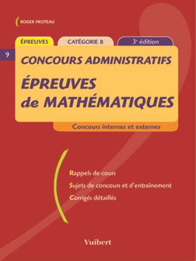 Les Preuves De Math Matiques Aux Concours Administratifs De Cat Gorie