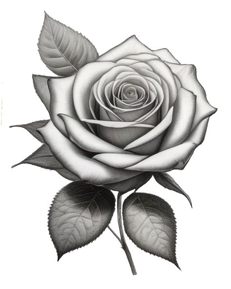 Rose sketch clipart drawing illustration | Clipart Nepal