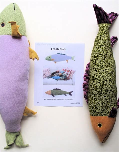 Fresh Fish Pillow Pattern Pdf 1000 Via Etsy Sewing Toys Sewing