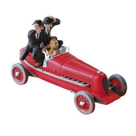 Voiture Moulinsart Tintin Bolide Rouge Coll Atlas