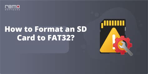 Comment Formater Une Carte SD En FAT32