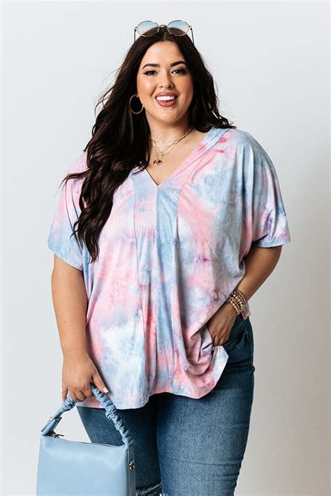 Pacific Wave Tie Dye Shift Top Curves • Impressions Online Boutique