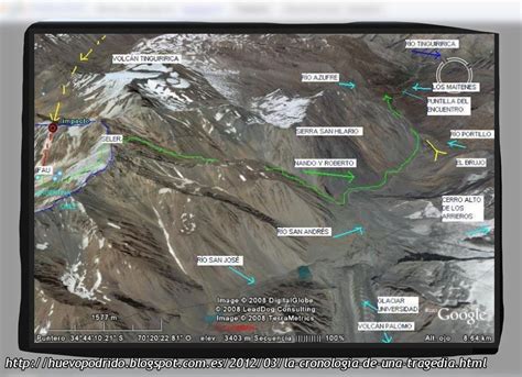 carte Andes Plane Crash Cordillère Des Andes Rugby Team Christians