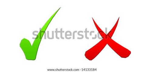 Accept Refuse Sign Shadow White Background Stock Illustration 14133184