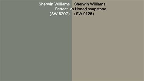 Sherwin Williams Retreat Vs Honed Soapstone Side By Side Comparison