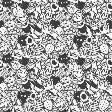 Seamless Hand Drawn Doodle Design Elements Wallpaper Background