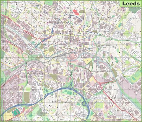 Leeds City Tourism Map