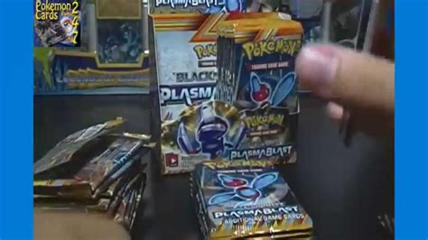 Pokemon Black White Plasma Blast Booster Box Opening Of Trading Cards