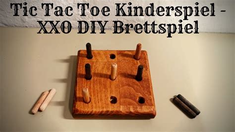 Tic Tac Toe Kinderspiel Xxo Diy Brettspiel Selbst Basteln Ohne