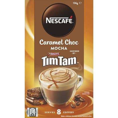 Nescafe Caramel Choc Mocha Tim Tam Coffee Sachets Pack Woolworths