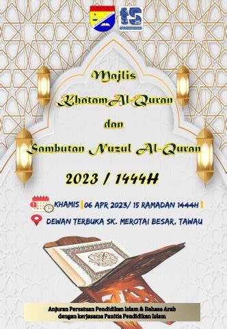 Aturcara Majlis Khatam Al Quran Sambutan Nuzul AQ Sitisyawal2016