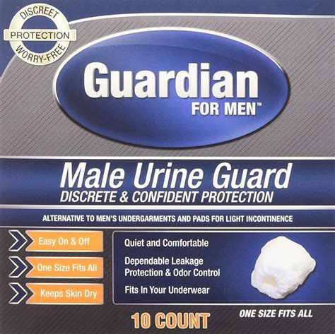 Guardian For Men Male Urine Guard 30ct Health And Personal