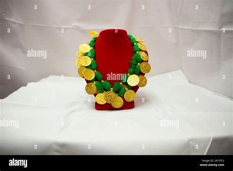 Nepali Traditional And Cultural Jewellery Necklace Stock Photo Alamy