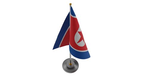 3D North Korean Flags TurboSquid 2205877