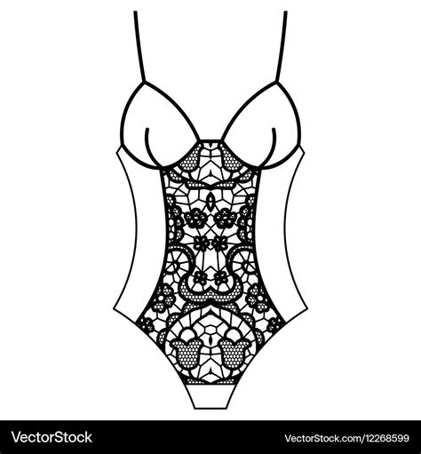 Body Lingerie Royalty Free Vector Image VectorStock