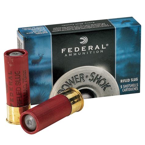 Bullseye North Federal Power Shok Rifled Shotgun Slugs 12 Gauge 2 3 4