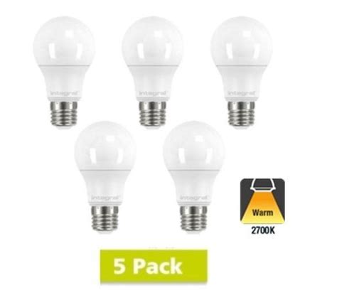 5 Pack E27 Led Bol Lamp A60 5 5w 470 Lm 2700k Warm Wit