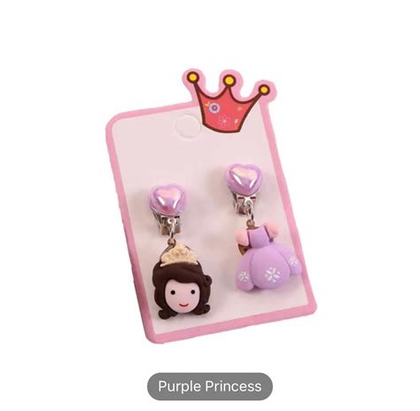 Kids Clip-on Earrings, Princess Clip-on Earrings - Etsy