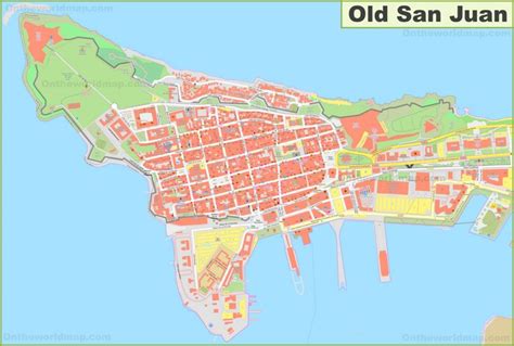 Mapa De Calles Del Viejo San Juan