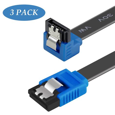 SATA Cable III Benfei 3 Pack SATA Cable III 6Gbps 90 Degree Right