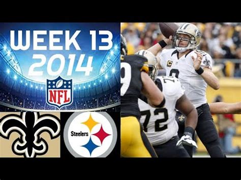 New Orleans Saints Vs Pittsburgh Steelers Nfl Week