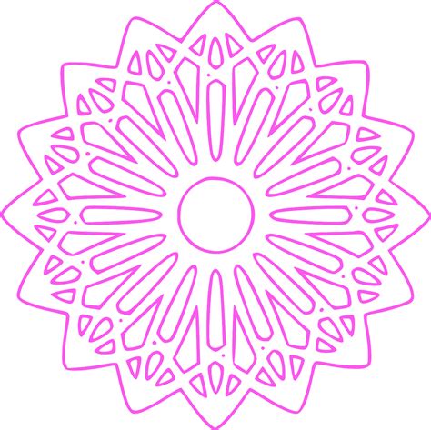 SVG Muster Umrisse Objekt Blumen Kostenloses SVG Bild Symbol