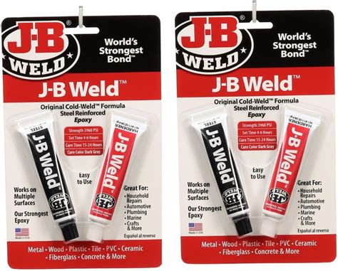 Amazon J B Weld 8265S Original Steel Reinforced Epoxy Twin Pack