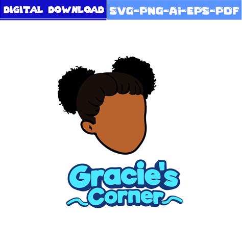 Gracie's Corner Girl Svg, Gracie's Corner Face Svg, Gracie's - Inspire Uplift