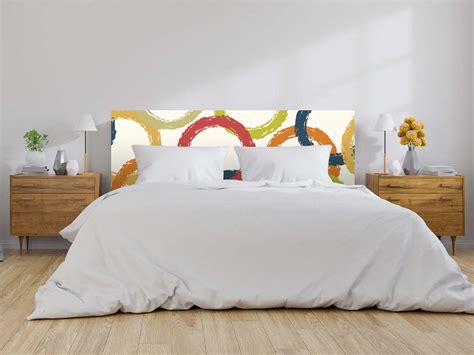 Cabecero Cama Infantil Pvc Circulos De Colores Oedim Decor