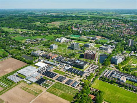 Aerial View Wageningen University Research With The Radix Building