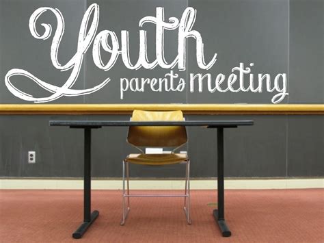 eventsandthemednights-Youth Parents Meeting