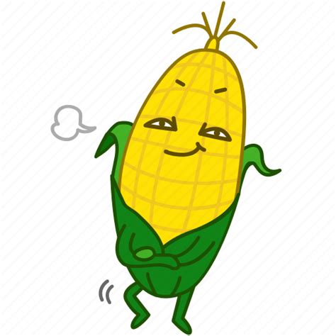 Corn, emoji, emoticon, maize, pride, vegetable icon - Download on Iconfinder