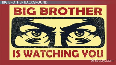 Big Brother in 1984 by George Orwell | Analysis & Quotes - Video ...