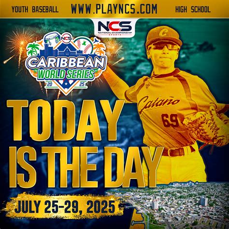NCS - 🇵🇷 TODAY IS THE DAY! LLEGÓ EL DÍA! 🎉⚾ NCS Caribbean World Series