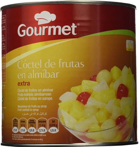 Gourmet Cocktail de Frutas en Almíbar 2 65 kg Amazon es