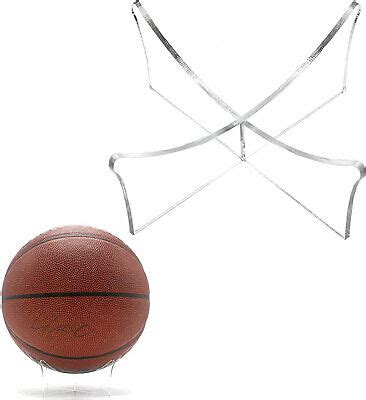 Pack Of Acrylic Display Ball Stand For Basketball Football Soccer