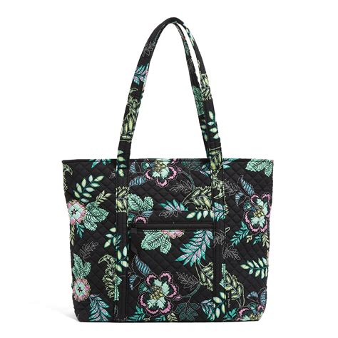 Vera Bradley Womens Cotton Vera Tote Bag Island Garden