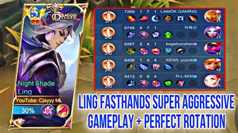 Ling Fasthands Super Aggressive Gameplay Perfect Rotation Ling Best