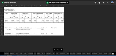 Perhitungan Struktur Beton Bangunan Gedung Lengkap Format Excel BLOG